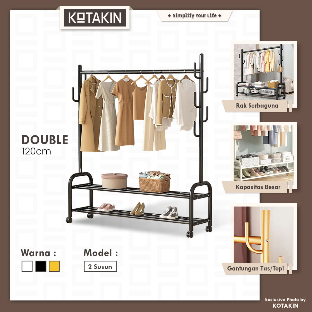 Rak Gawang Besi 120 Cm